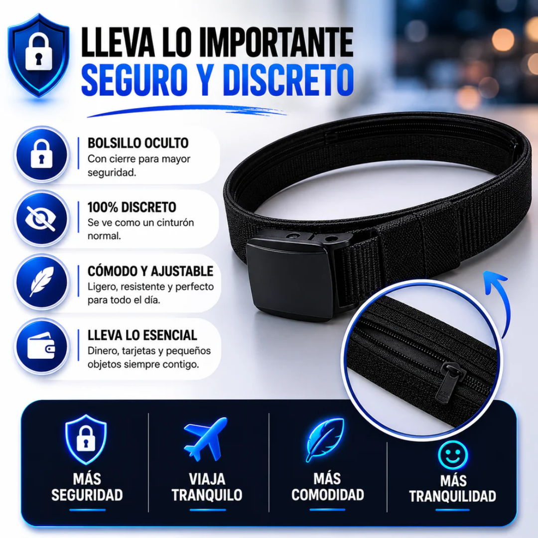 SafeVault™: Cinturón Antirrobo
